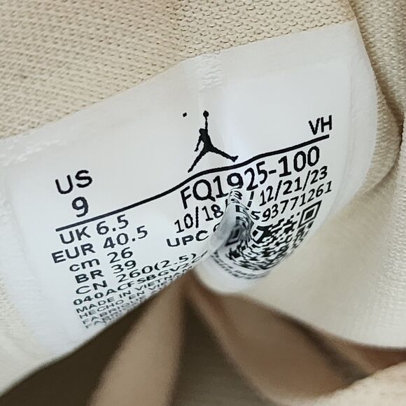 Wmns Air Jordan 1 SE Low Muslin Legend Pink Brand New Sz 9 - Picture 8 of 8